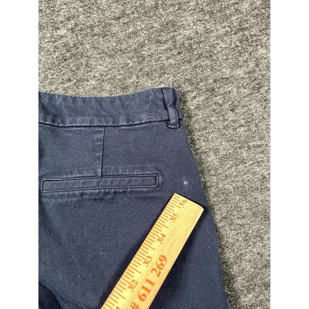 Old Navy Pants Women 4 Navy Blue High Rise Secret Smooth Pockets Pixie Flare Leg